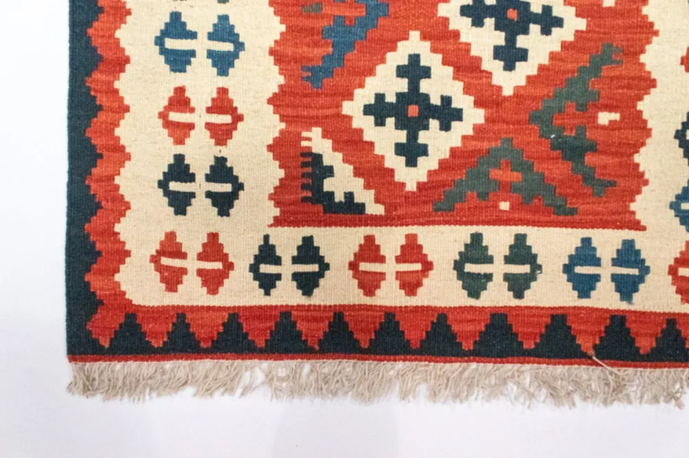 Tapete Kelim - Oriental - 118 x 79 cm - multicolorido