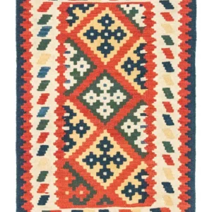 Tapete Kelim - Oriental - 120 x 83 cm - laranja