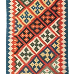 Tapete Kelim - Oriental - 121 x 85 cm - multicolorido