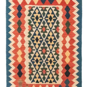 Tapete Kelim - Oriental - 124 x 84 cm - multicolorido