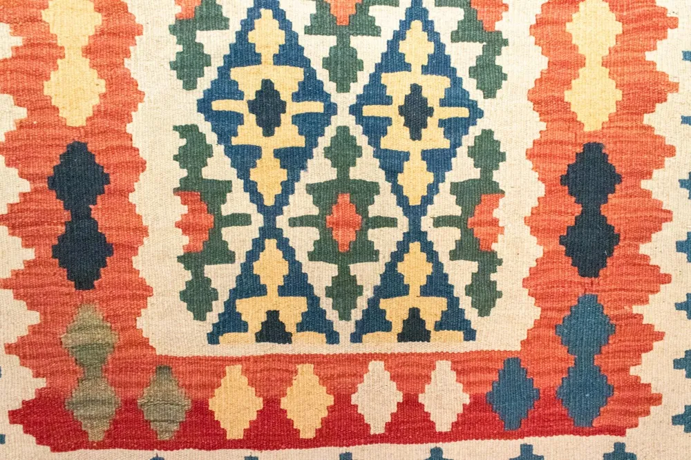 Tapete Kelim - Oriental - 124 x 84 cm - multicolorido