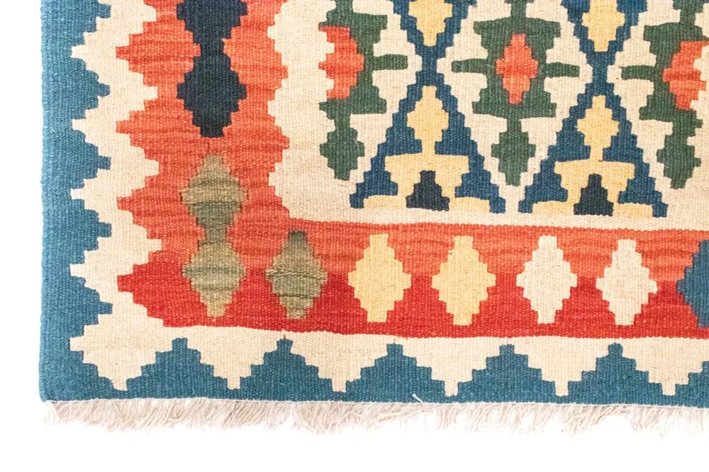 Tapete Kelim - Oriental - 124 x 84 cm - multicolorido