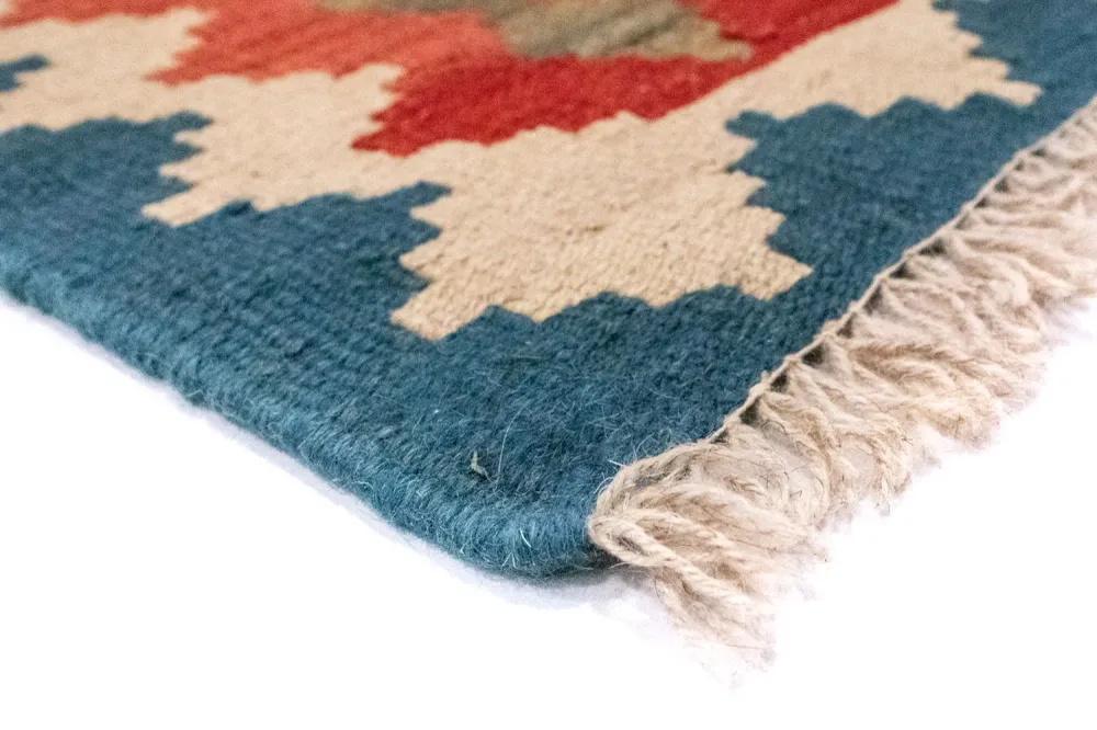 Tapete Kelim - Oriental - 124 x 84 cm - multicolorido