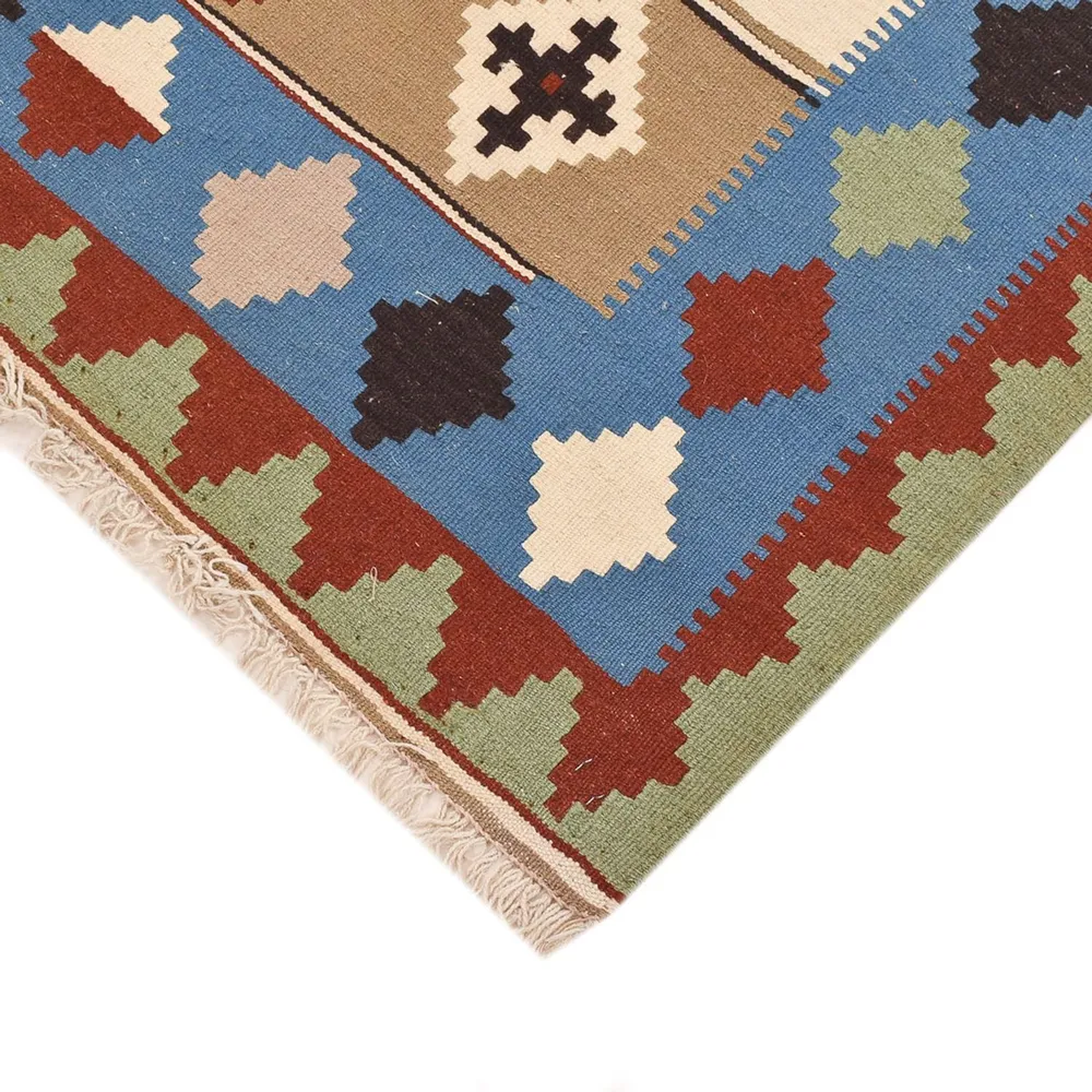 Tapete Kelim - Oriental - 140 x 103 cm - multicolorido