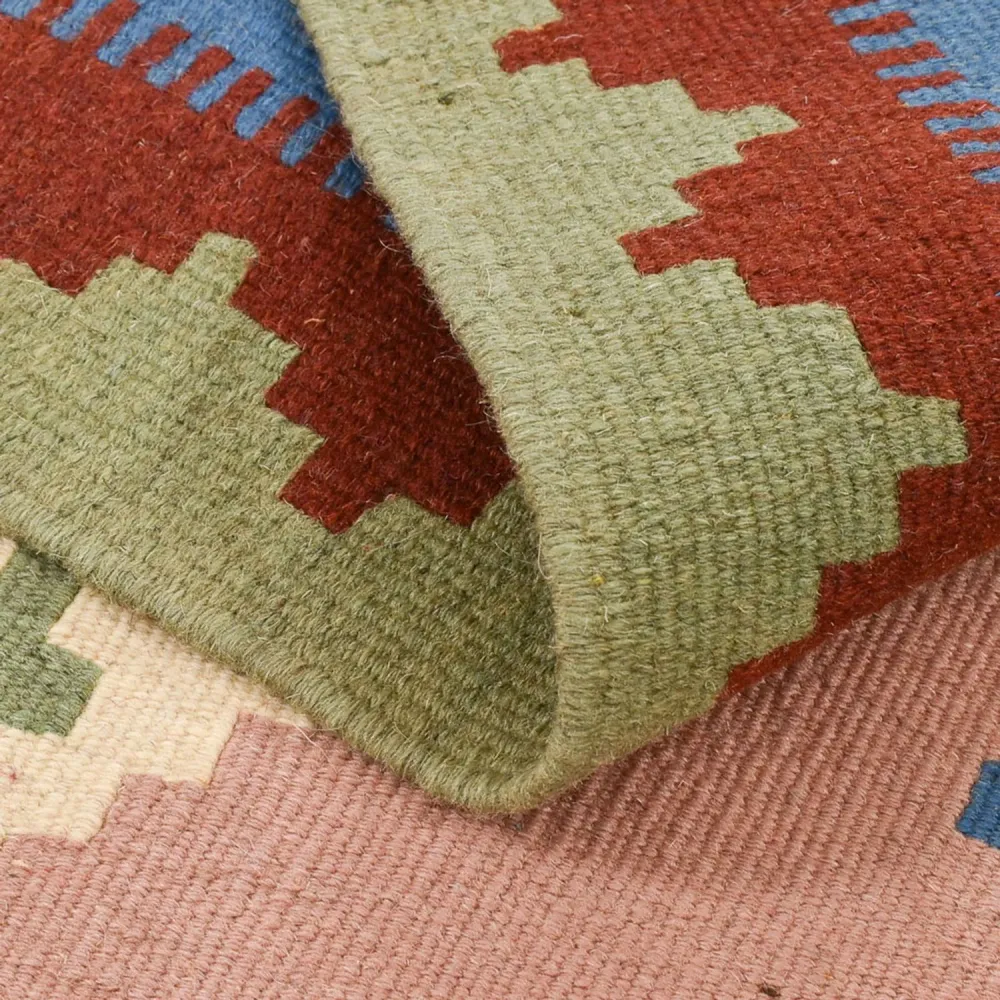 Tapete Kelim - Oriental - 140 x 103 cm - multicolorido