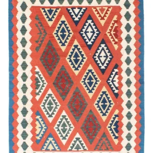 Tapete Kelim - Oriental - 140 x 105 cm - vermelho