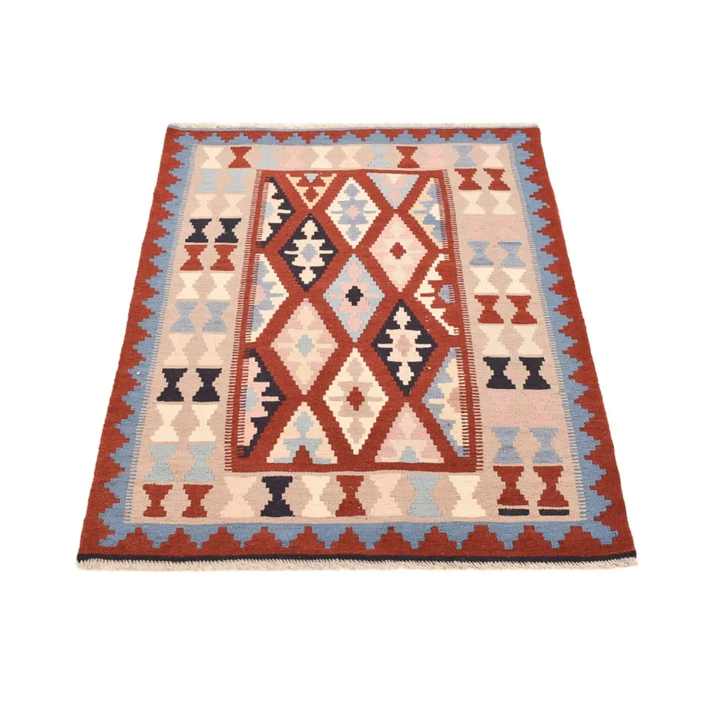 Tapete Kelim - Oriental - 142 x 100 cm - multicolorido
