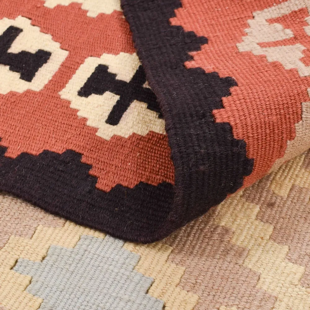 Tapete Kelim - Oriental - 145 x 102 cm - multicolorido
