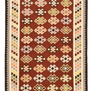 Tapete Kelim - Oriental - 145 x 106 cm - multicolorido
