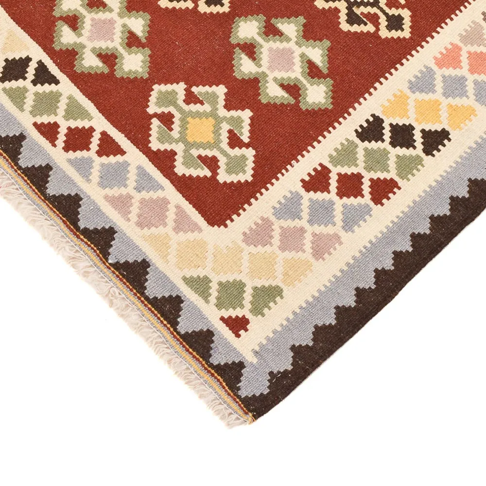 Tapete Kelim - Oriental - 145 x 106 cm - multicolorido