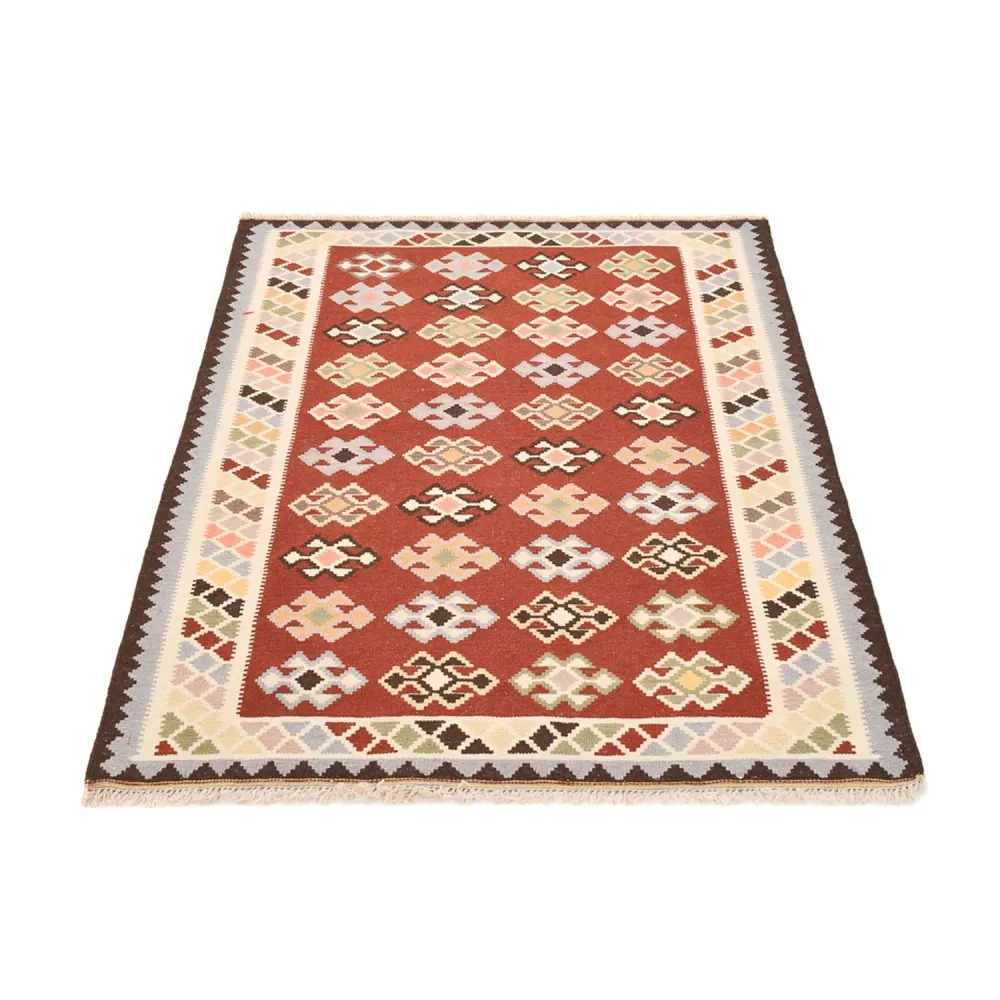 Tapete Kelim - Oriental - 145 x 106 cm - multicolorido