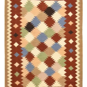 Tapete Kelim - Oriental - 146 x 100 cm - multicolorido