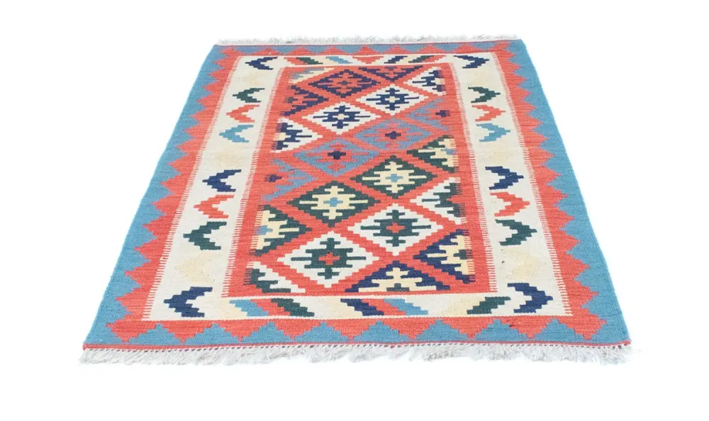 Tapete Kelim - Oriental - 146 x 102 cm - laranja