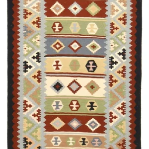 Tapete Kelim - Oriental - 146 x 103 cm - multicolorido