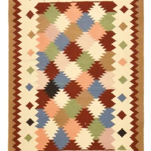 Tapete Kelim - Oriental - 146 x 97 cm - multicolorido