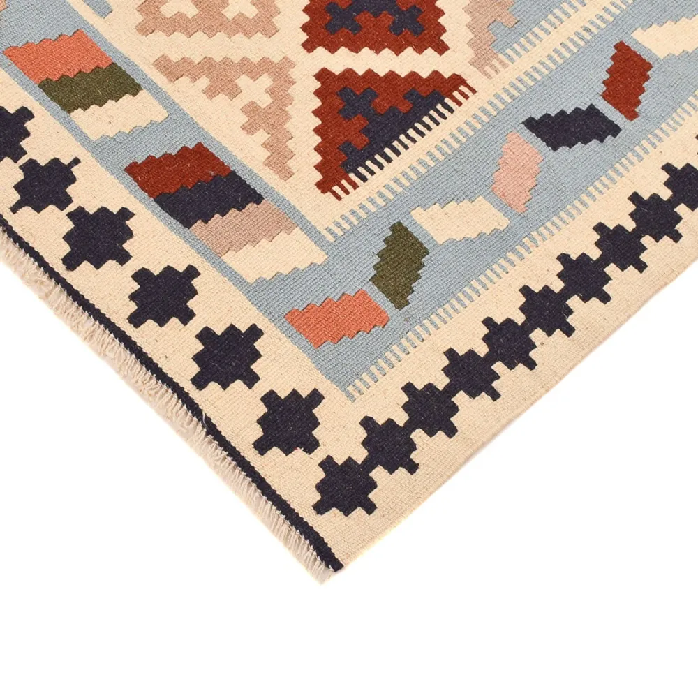 Tapete Kelim - Oriental - 147 x 103 cm - multicolorido