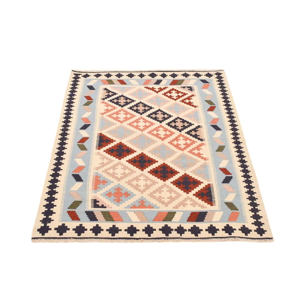 Tapete Kelim - Oriental - 147 x 103 cm - multicolorido