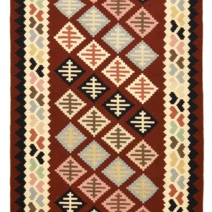 Tapete Kelim - Oriental - 147 x 103 cm - multicolorido