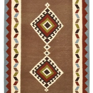 Tapete Kelim - Oriental - 147 x 104 cm - multicolorido