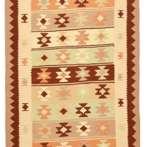 Tapete Kelim - Oriental - 147 x 96 cm - bege