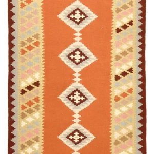 Tapete Kelim - Oriental - 148 x 100 cm - multicolorido