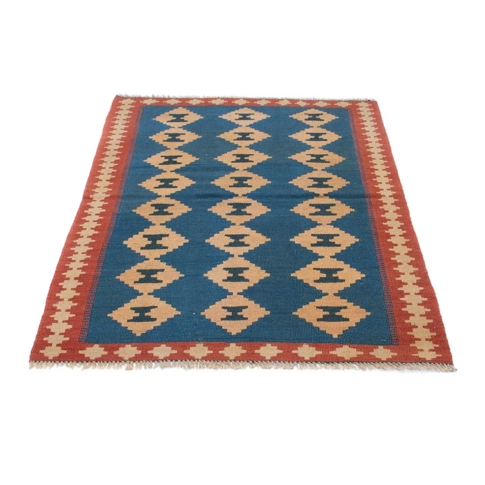 Tapete Kelim - Oriental - 149 x 98 cm - azul