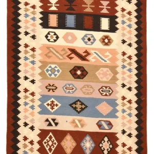 Tapete Kelim - Oriental - 150 x 103 cm - multicolorido