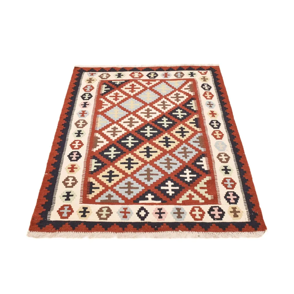 Tapete Kelim - Oriental - 150 x 104 cm - multicolorido