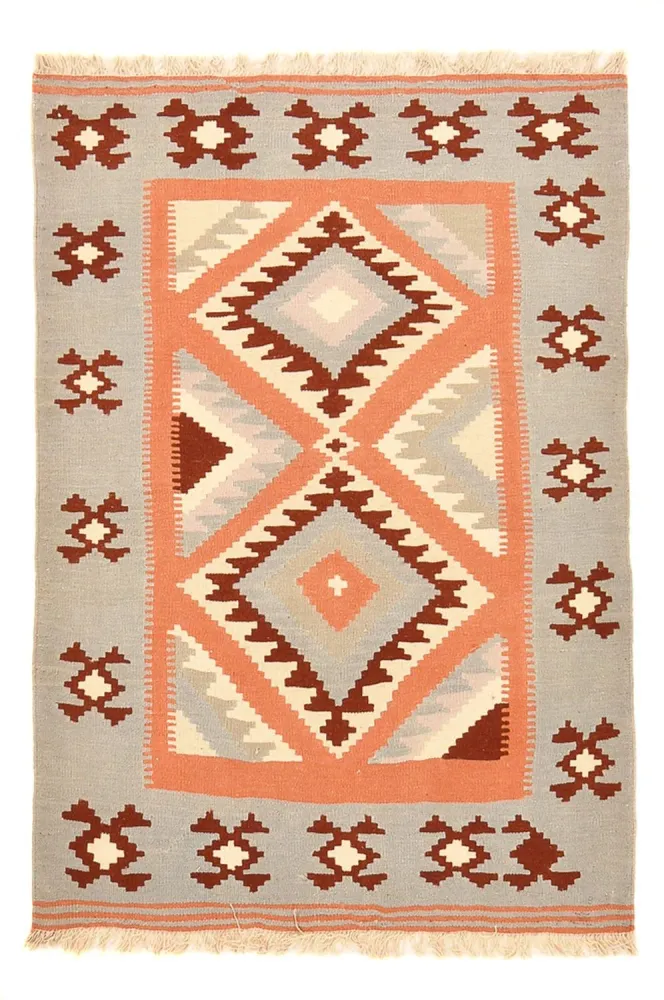 Tapete Kelim - Oriental - 150 x 105 cm - multicolorido