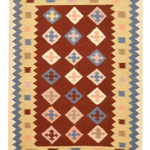 Tapete Kelim - Oriental - 150 x 105 cm - multicolorido