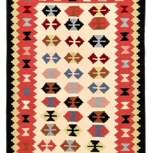 Tapete Kelim - Oriental - 150 x 105 cm - multicolorido