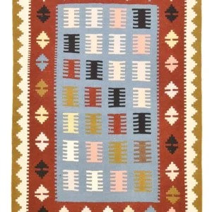 Tapete Kelim - Oriental - 150 x 98 cm - multicolorido