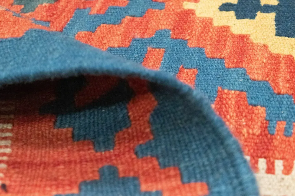 Tapete Kelim - Oriental - 152 x 103 cm - laranja