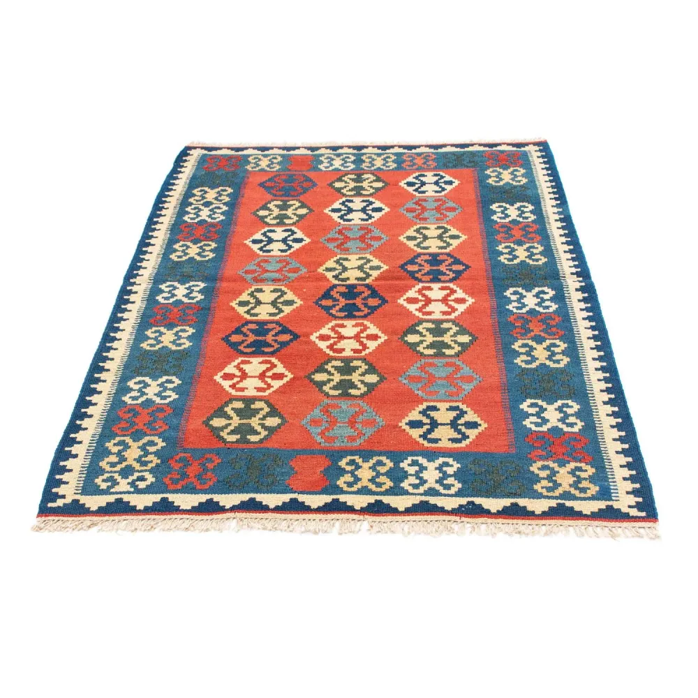 Tapete Kelim - Oriental - 152 x 106 cm - vermelho