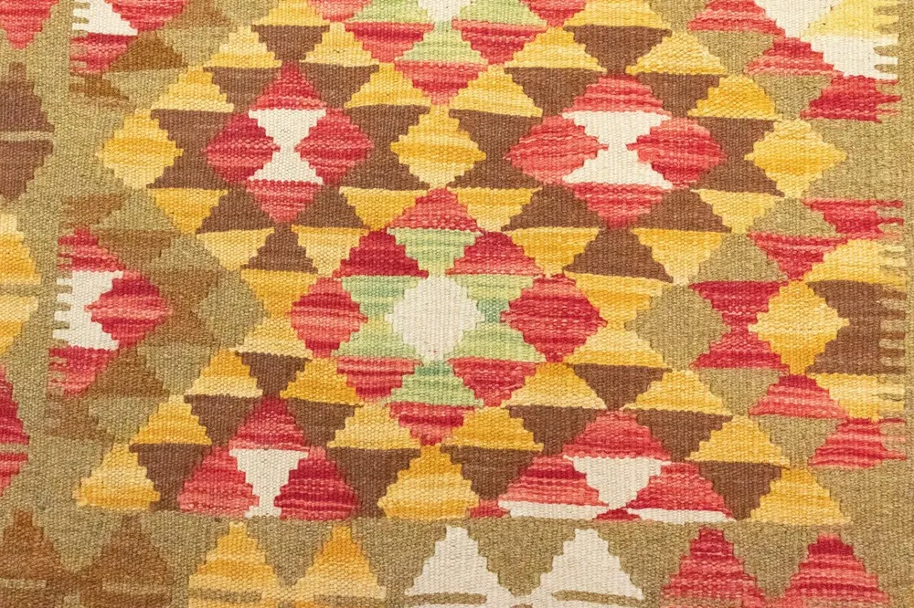 Tapete Kelim - Oriental - 152 x 95 cm - laranja