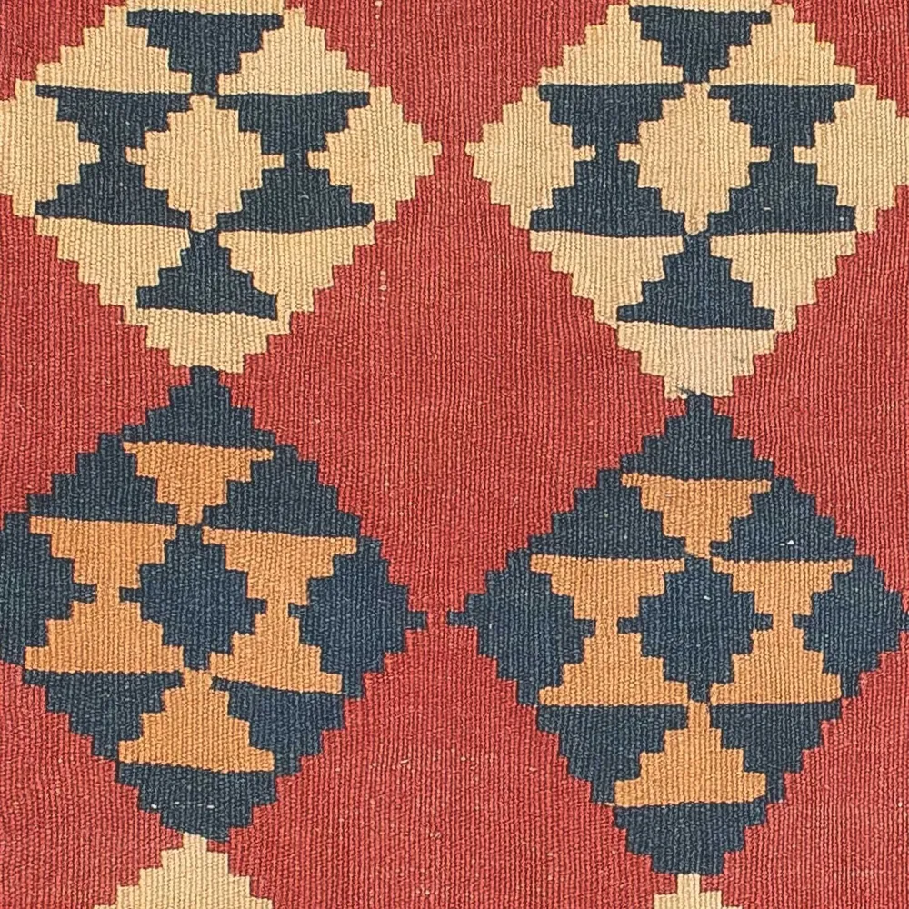 Tapete Kelim - Oriental - 152 x 87 cm - vermelho escuro