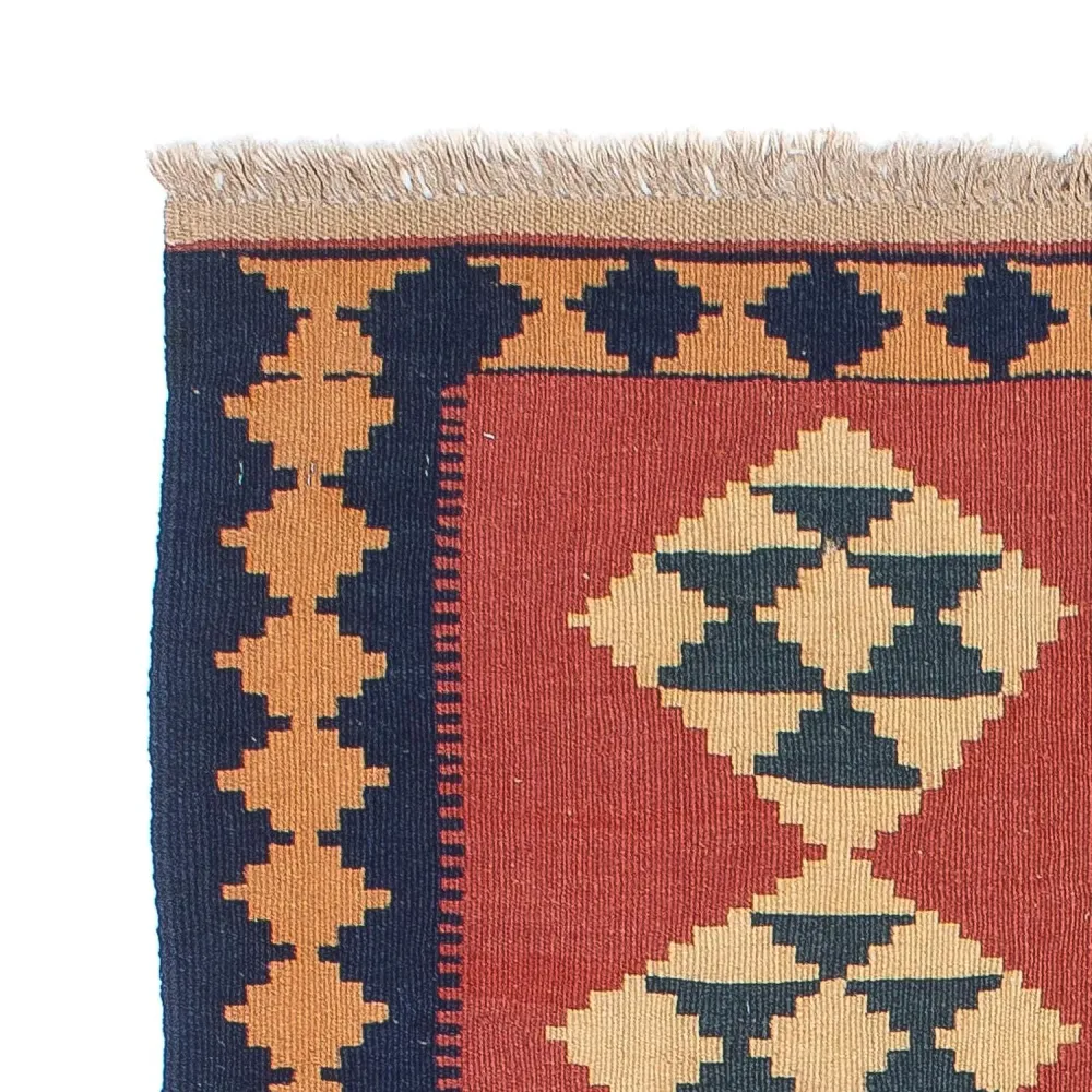 Tapete Kelim - Oriental - 152 x 87 cm - vermelho escuro