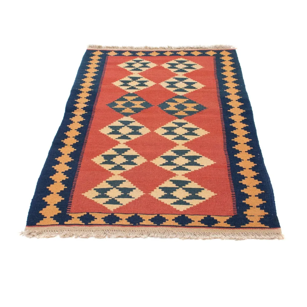 Tapete Kelim - Oriental - 152 x 87 cm - vermelho escuro
