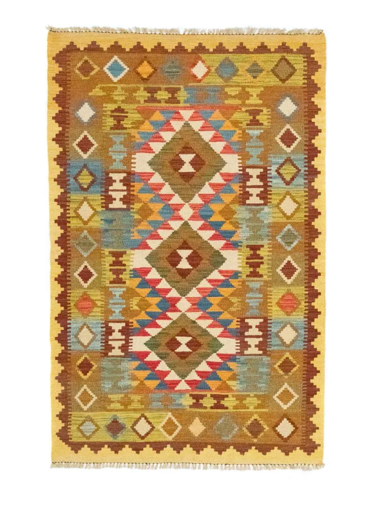 Tapete Kelim - Oriental - 159 x 101 cm - bege