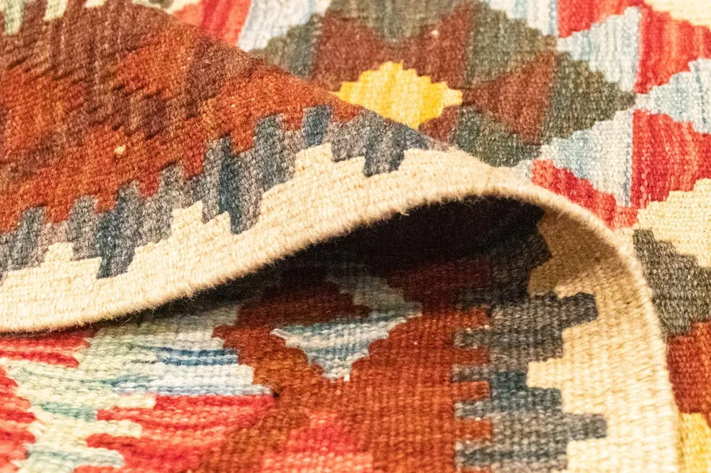 Tapete Kelim - Oriental - 168 x 103 cm - amarelo