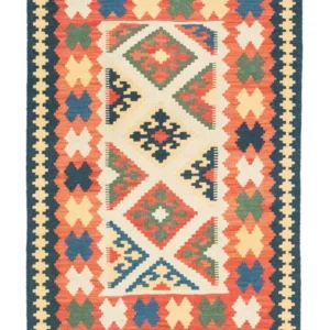 Tapete Kelim - Oriental - 172 x 120 cm - laranja