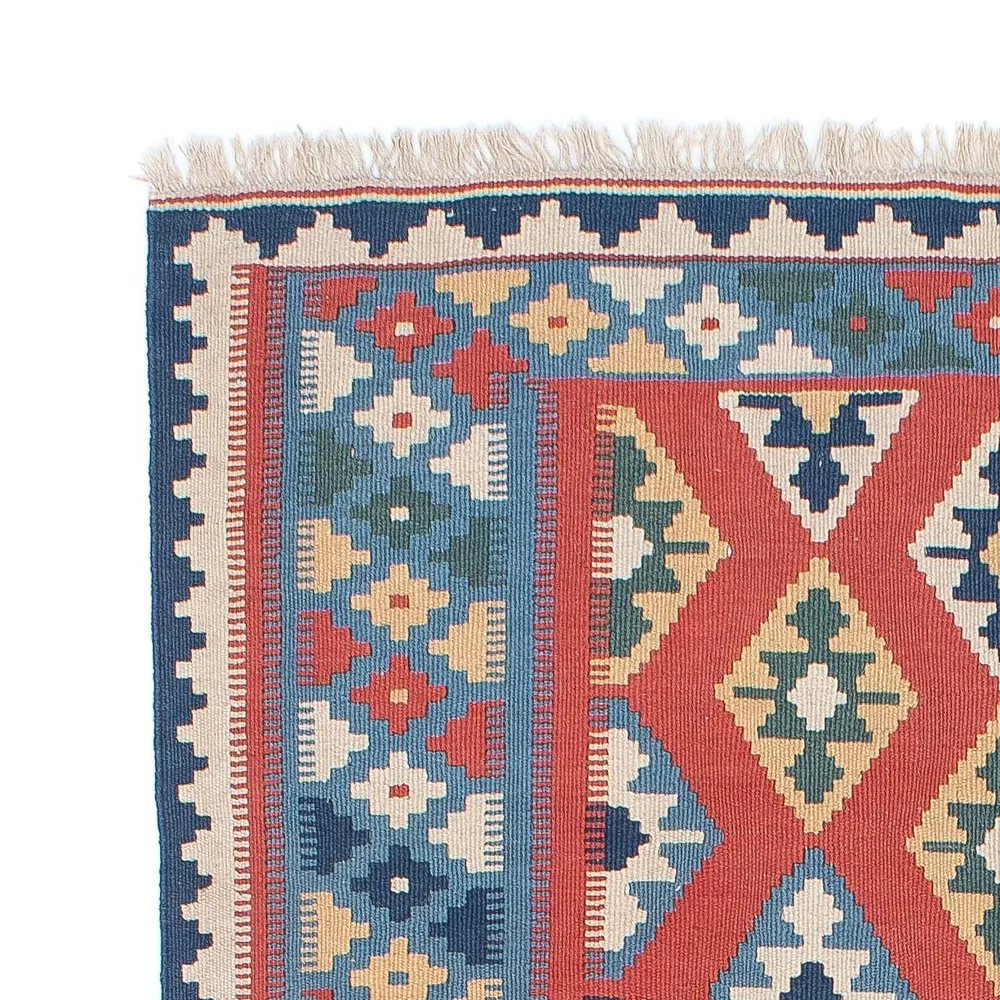 Tapete Kelim - Oriental - 177 x 117 cm - azul