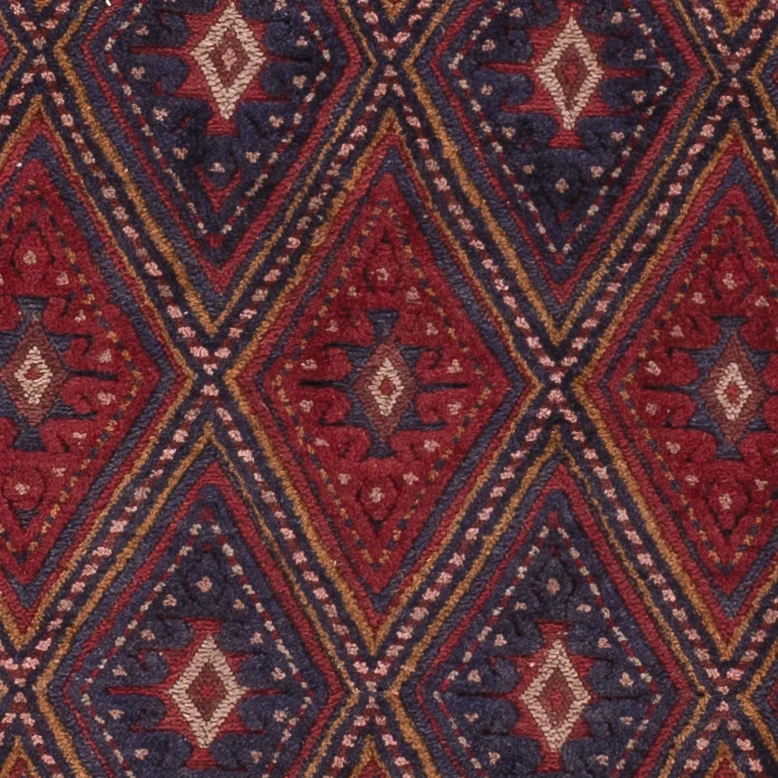 Tapete Kelim - Oriental - 187 x 145 cm - vermelho escuro