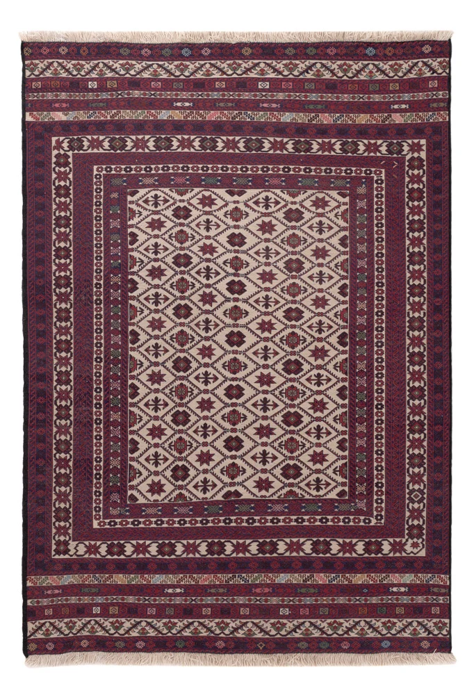 Tapete Kelim - Oriental - 189 x 127 cm - multicolorido