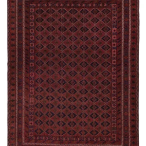 Tapete Kelim - Oriental - 192 x 143 cm - vermelho escuro