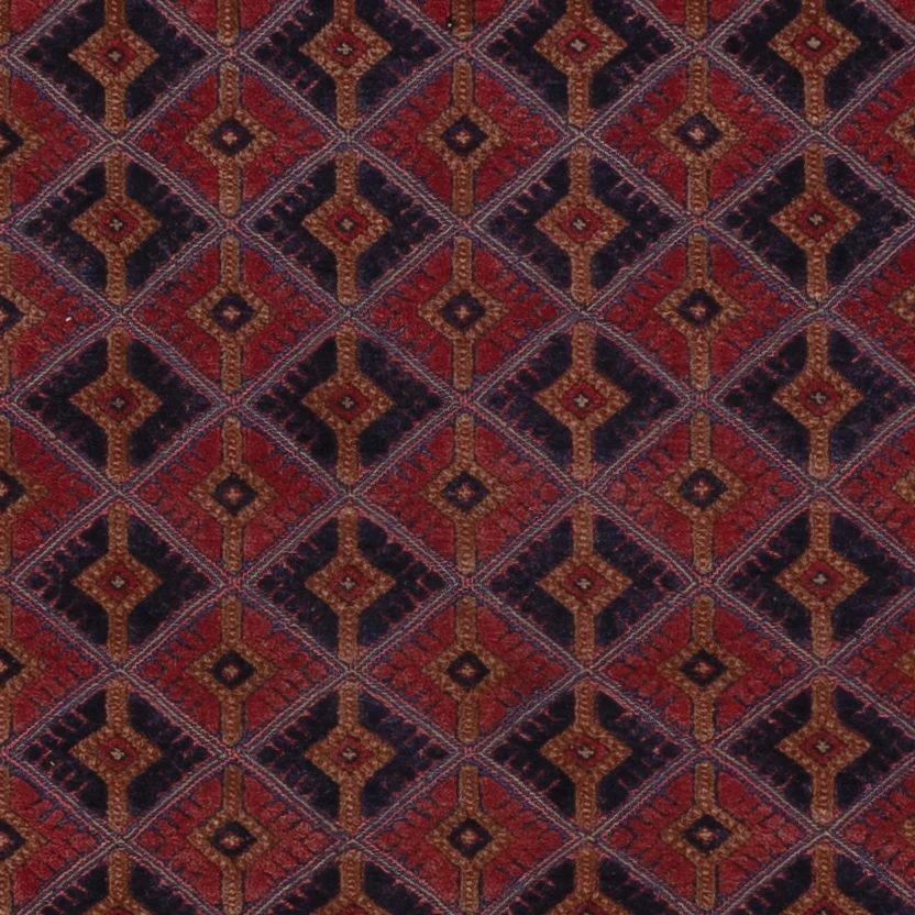 Tapete Kelim - Oriental - 193 x 158 cm - vermelho escuro