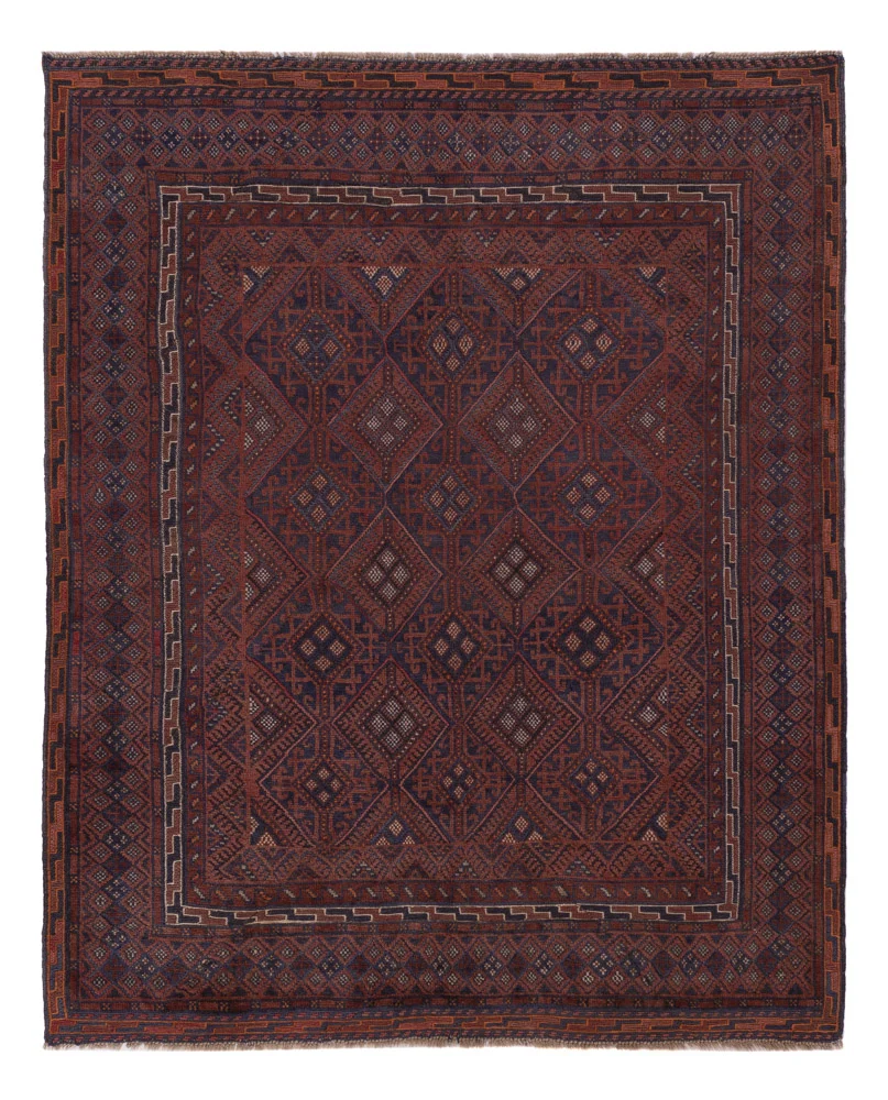 Tapete Kelim - Oriental - 194 x 158 cm - bege escuro