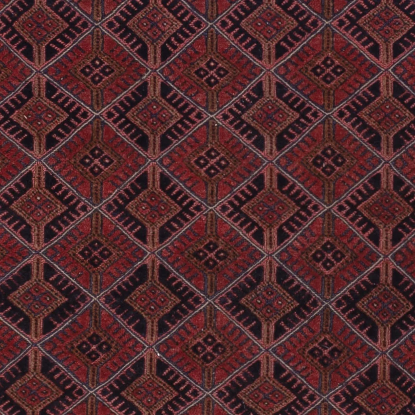 Tapete Kelim - Oriental - 196 x 159 cm - vermelho escuro