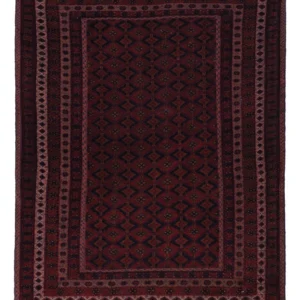 Tapete Kelim - Oriental - 198 x 160 cm - vermelho escuro
