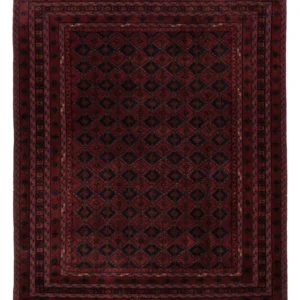 Tapete Kelim - Oriental - 198 x 162 cm - vermelho escuro